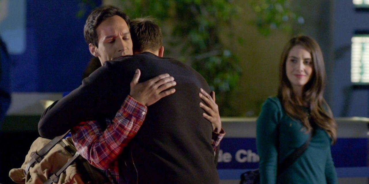 Screenshot Abed And Jeff Hug In The Season Six Finale