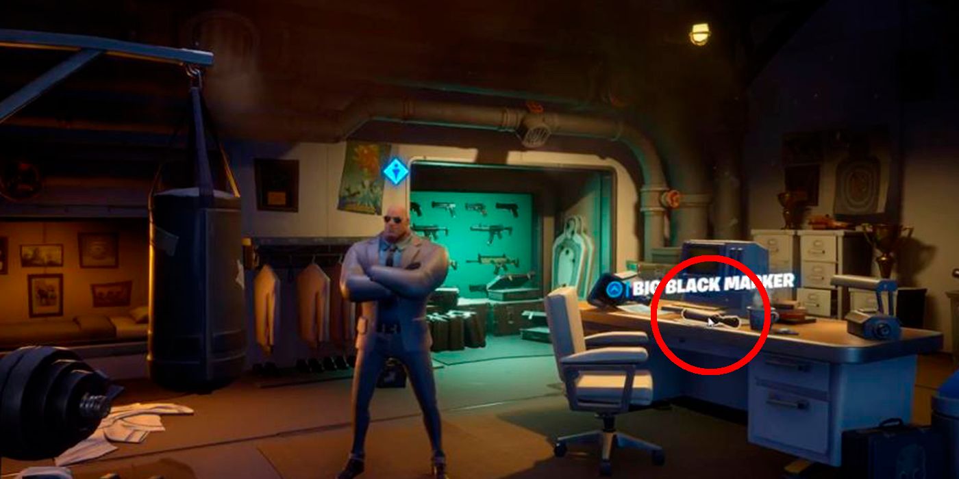 Deadpool fortnite black marker
