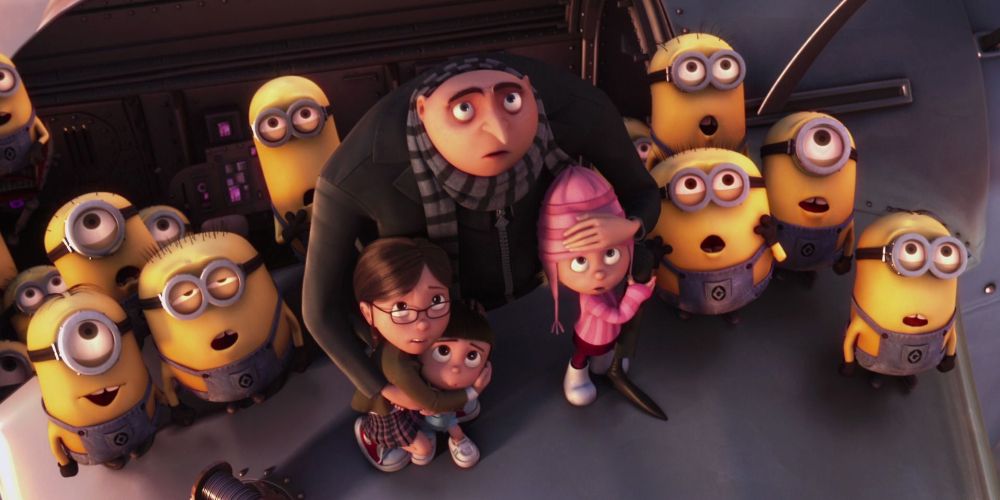 Gru and family in Despicable Me