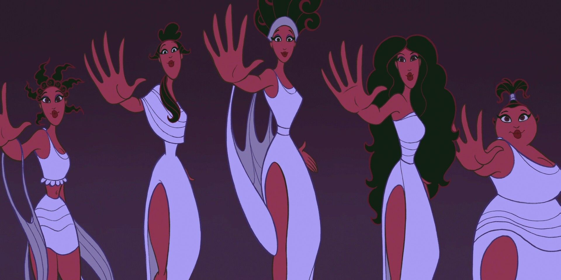 The singing muses in Disney's Hercules