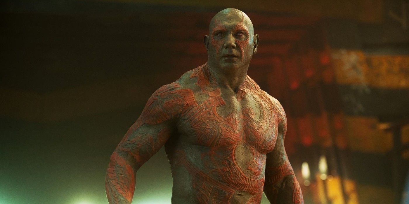 Drx the Destroyer looking surprised in Guardians of the Galaxy