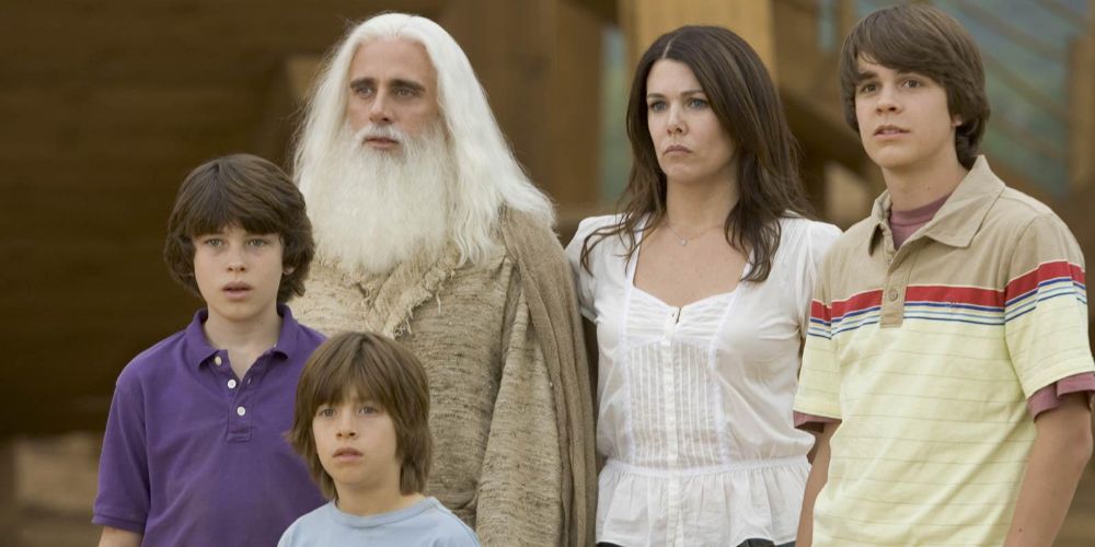 Evan with a long white beard in Evan Almighty