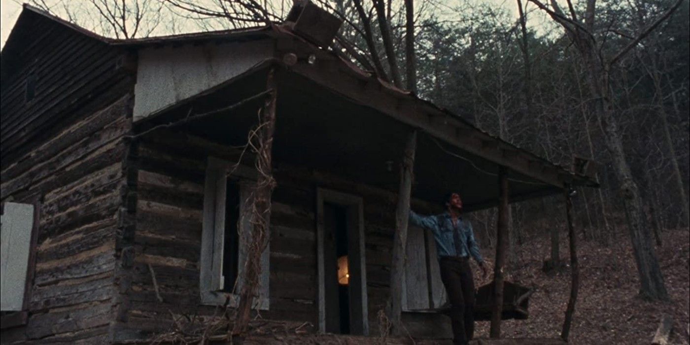 The final shot of The Evil Dead