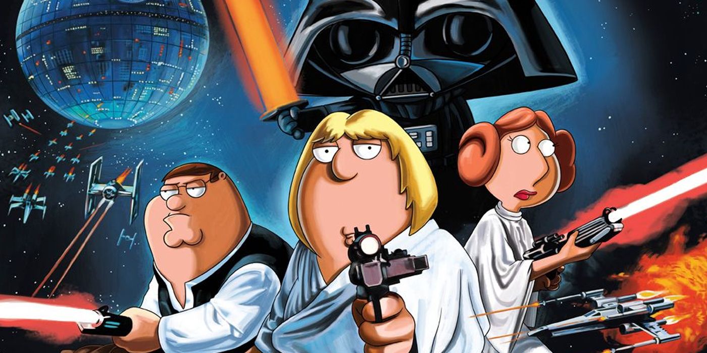 Family Guy and Stars Wars crossover in Blue Harvest.