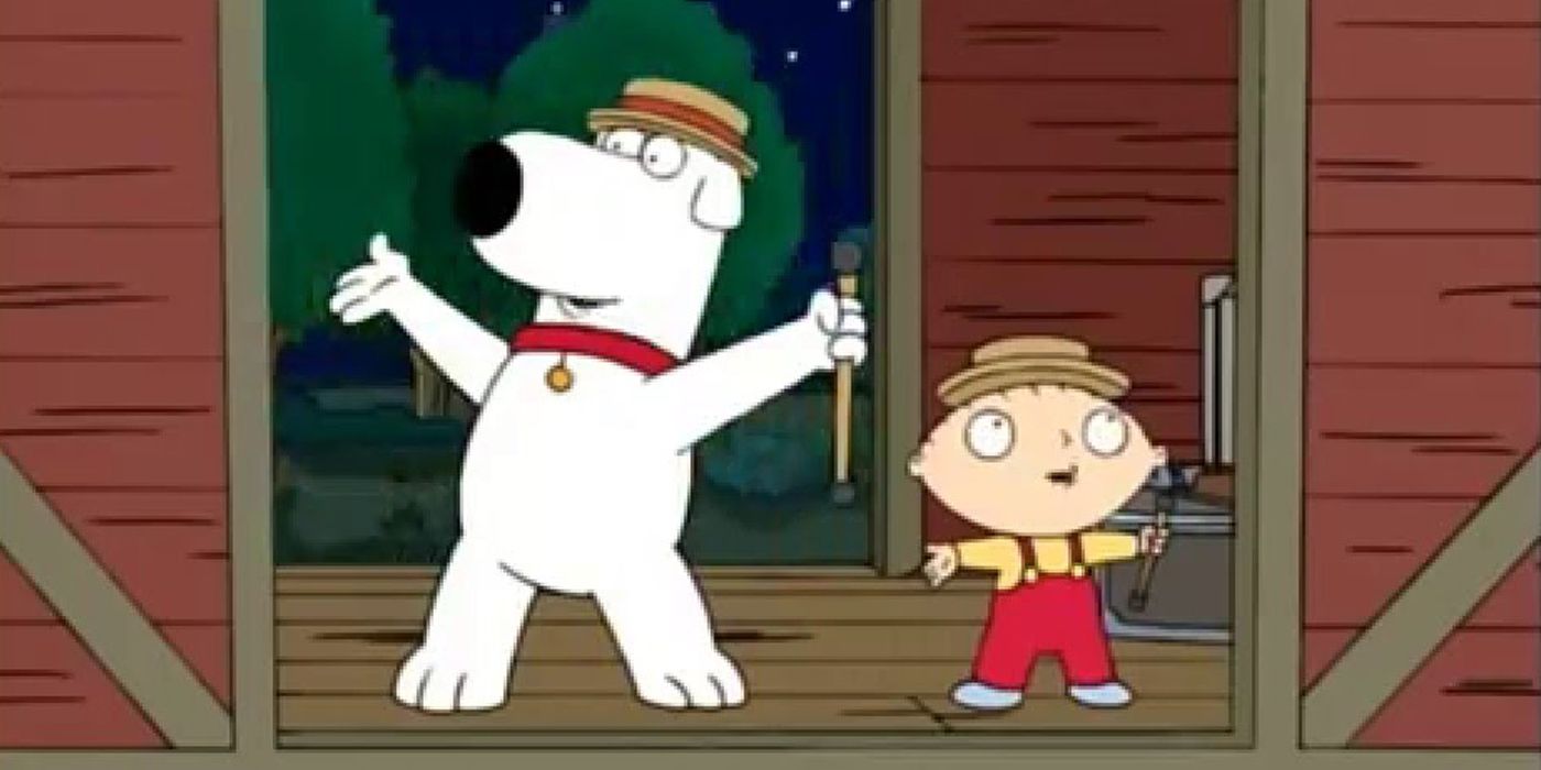Family Guy's Brian and Stewie in "Road to Rhode Island."
