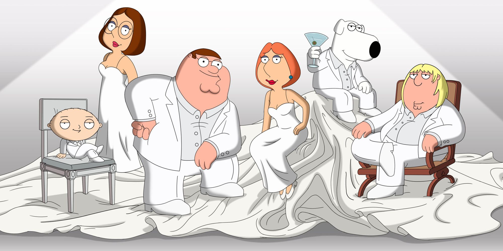 A promotional image from the Family Guy episode "Emmy-Winning Episode."