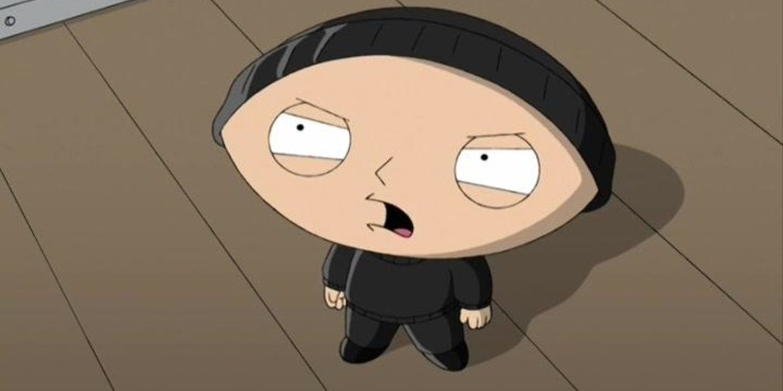 Stewie from Family Guy.