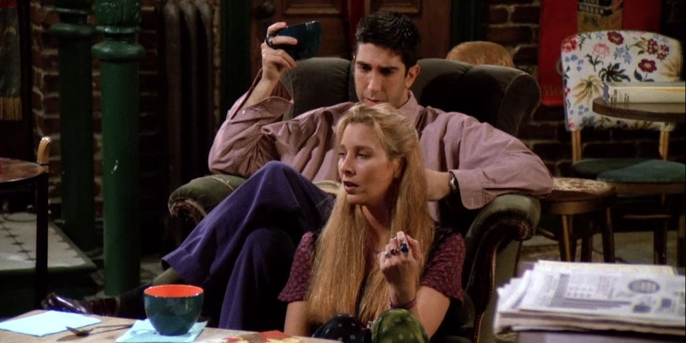 Phoebe and Ross in Central Perk