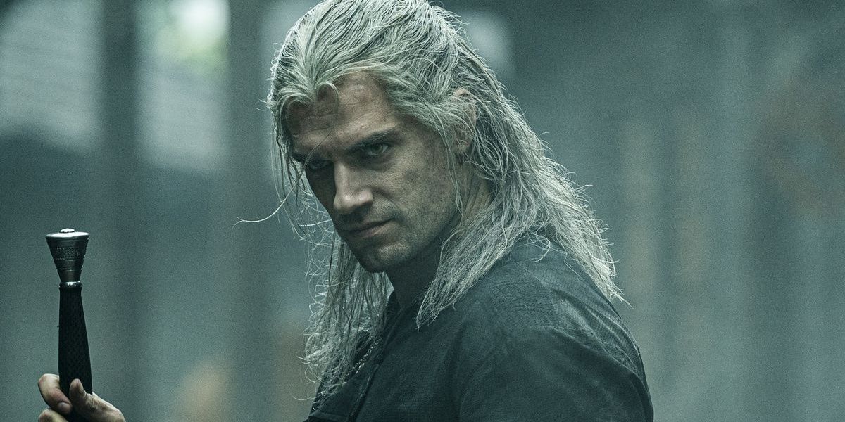 Geralt looking angry in The Witcher