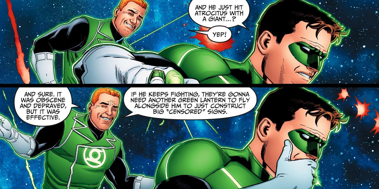 Green Lantern Comic Lobo Censored Joke