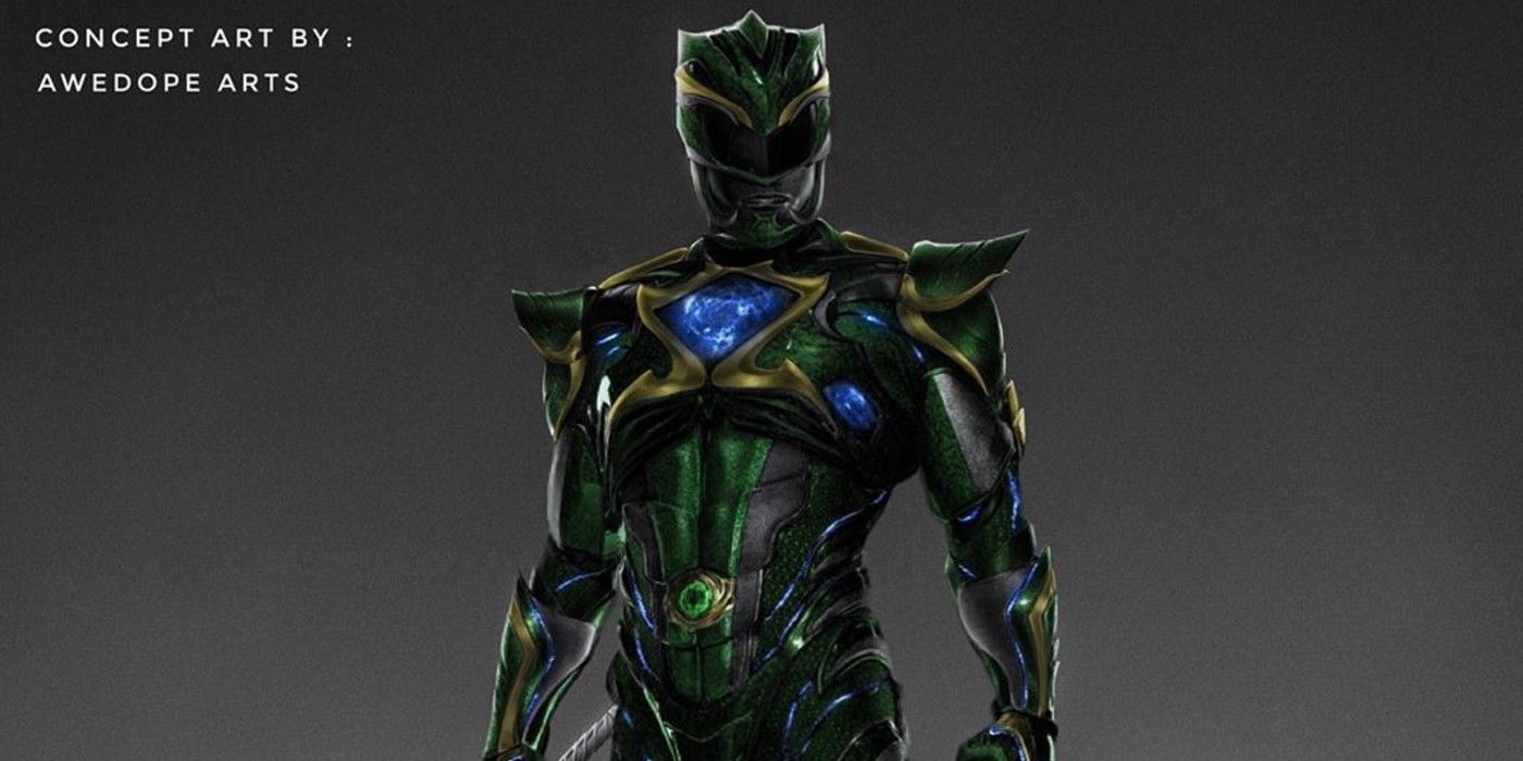 Green Ranger concept art Power Rangers 2