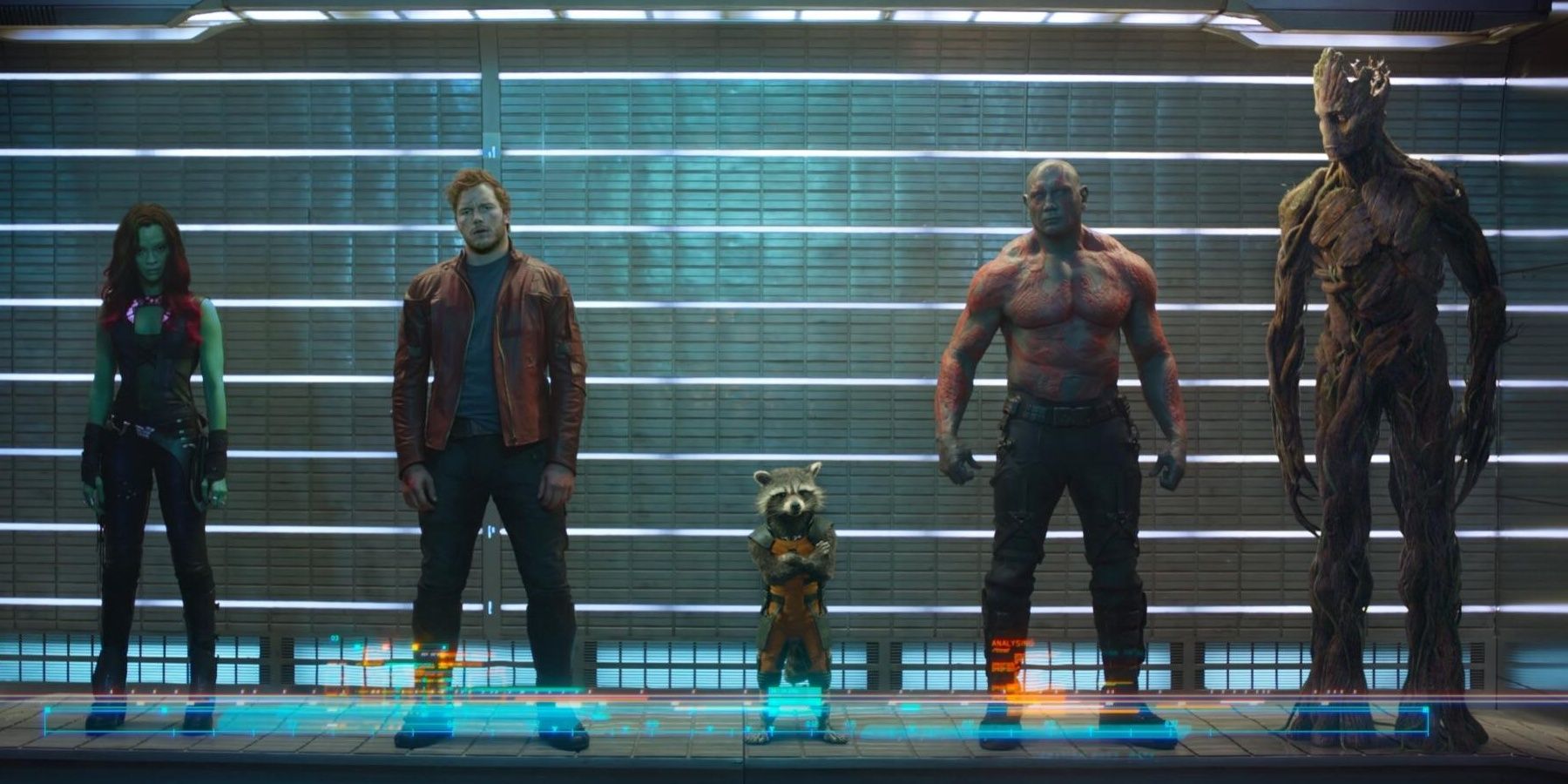 Guardians of the Galaxy members posing for a photo.