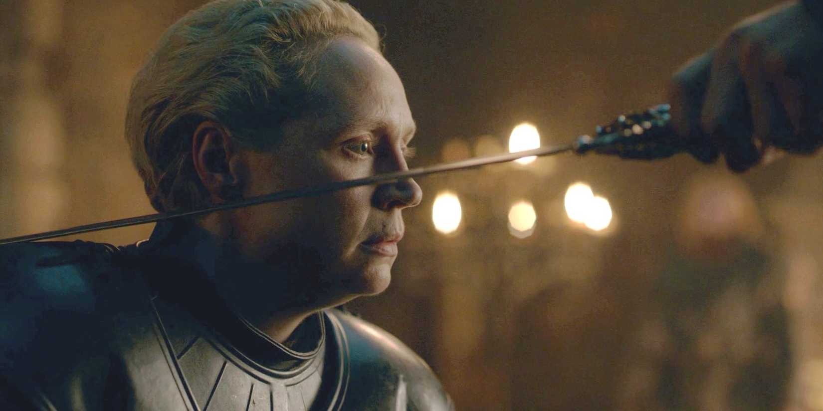 Gwendoline Christie as Brienne of Tarth in Game of Thrones