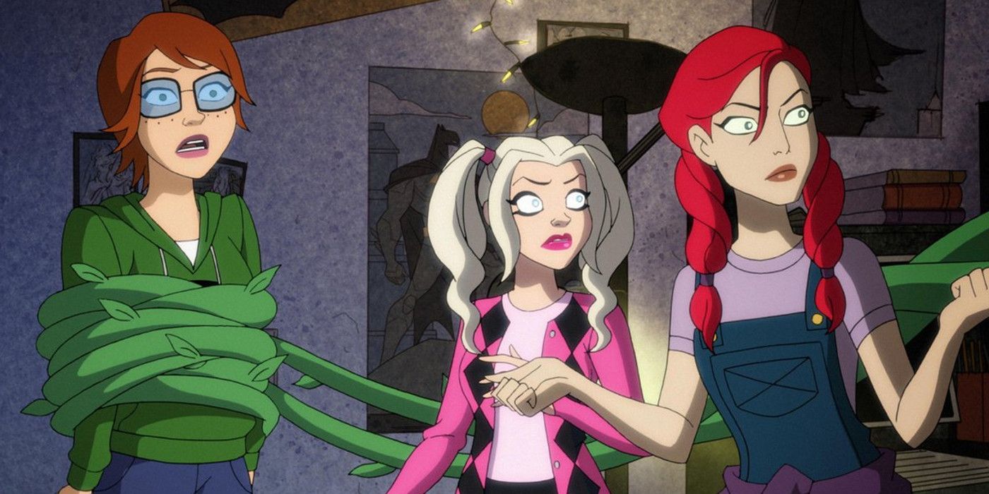 Harley Quinn Barbara Gordon with Harley and Ivy in Co-Ed Disguises