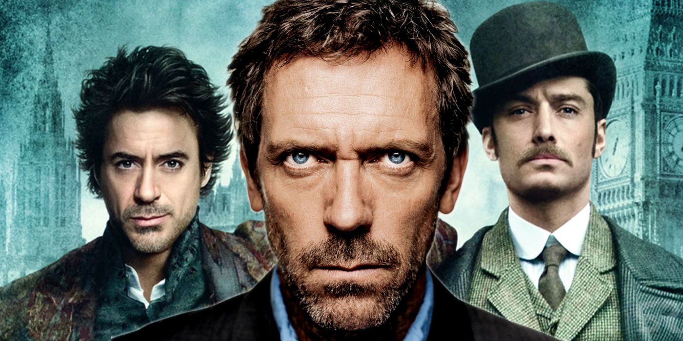 Hugh Laurie as House and Sherlock Holmes Poster