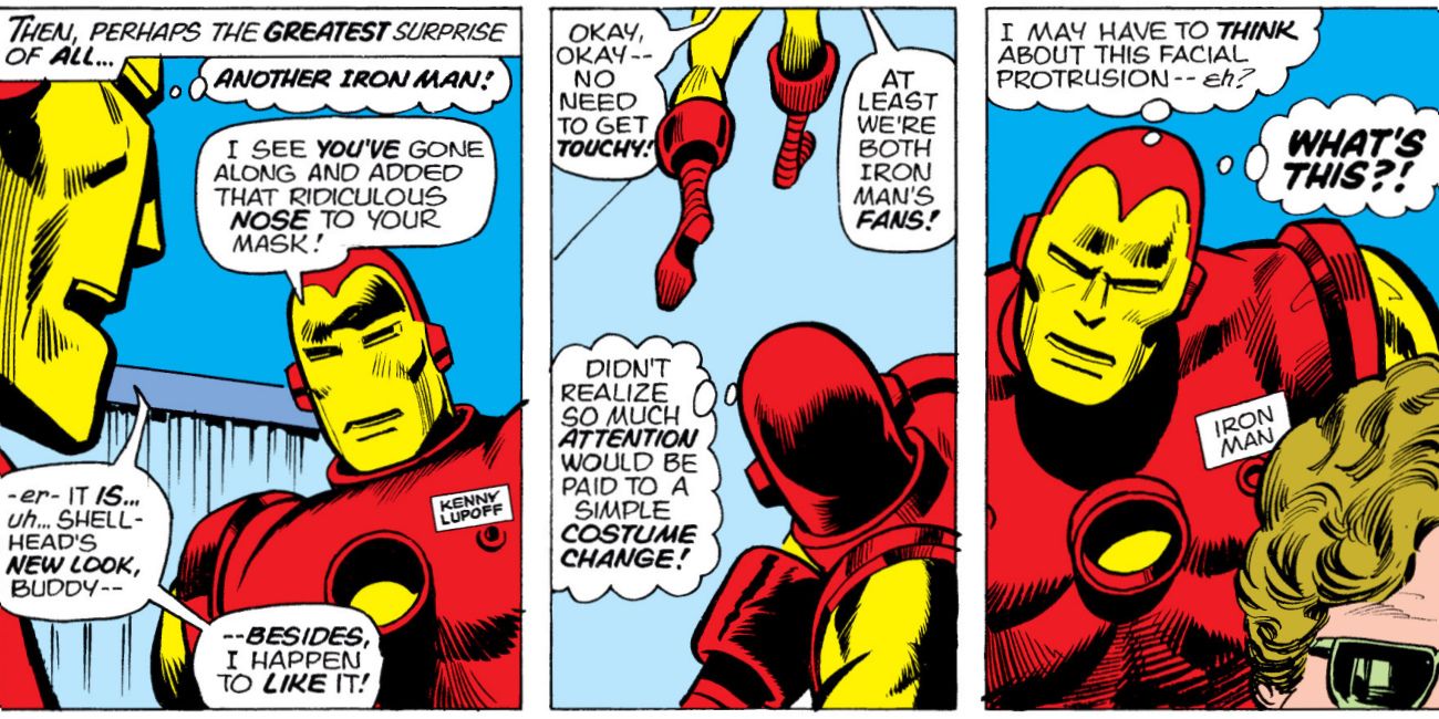 Iron Man Comic Metal Nose Cosplayer