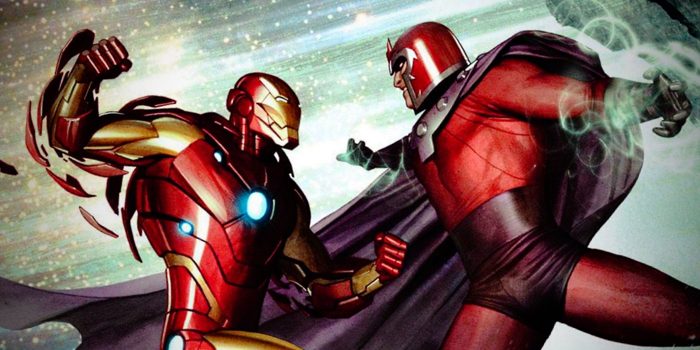 Iron Man vs Magneto Comic Fight