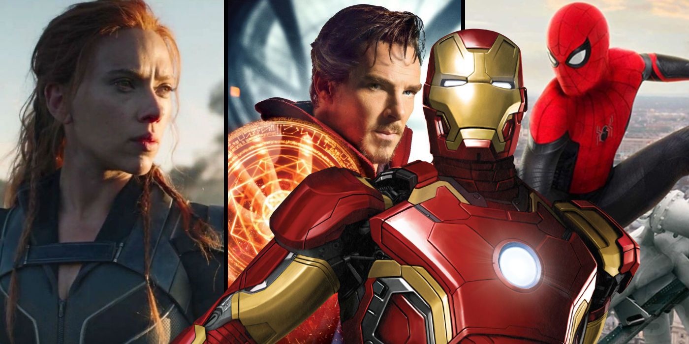 Iron Man with Black Widow, Doctor Strange, and Spider-Man
