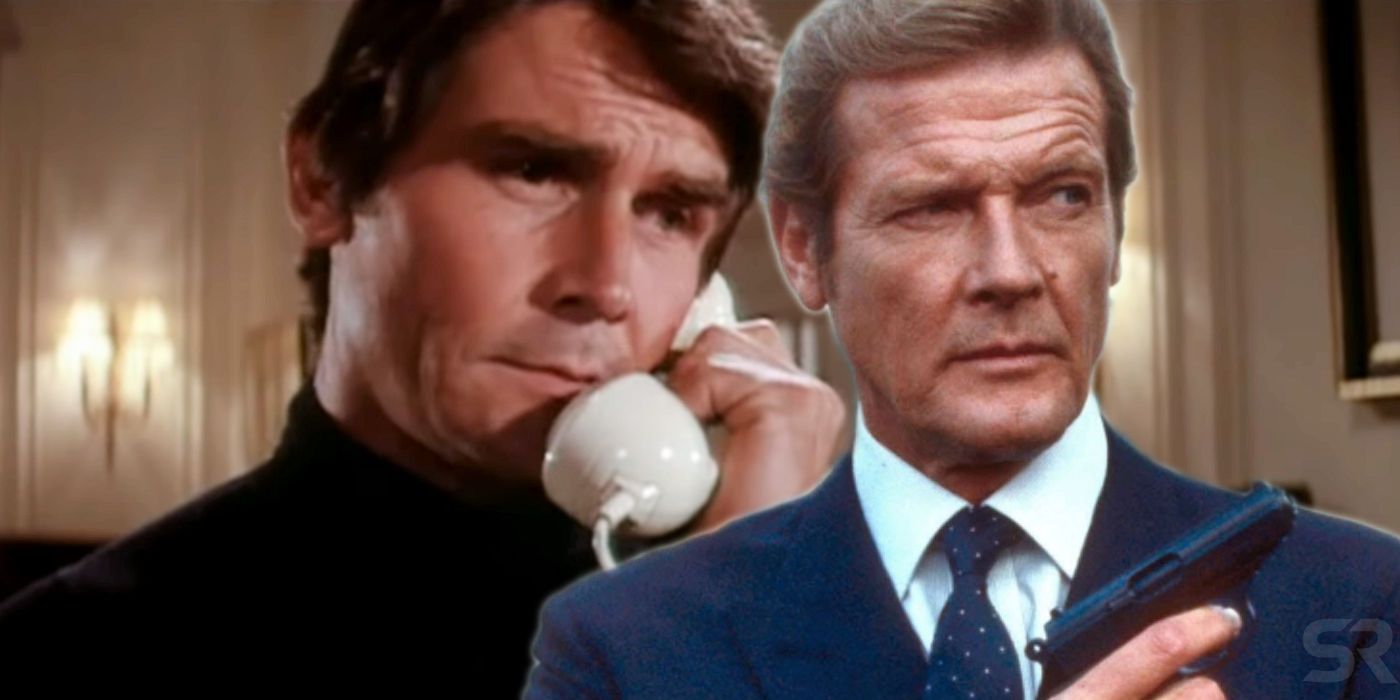 James Brolin and Roger Moore as James Bond