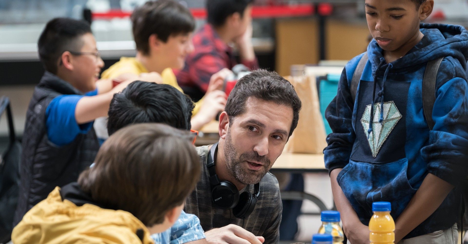 Jay Karas on set of The Main Event