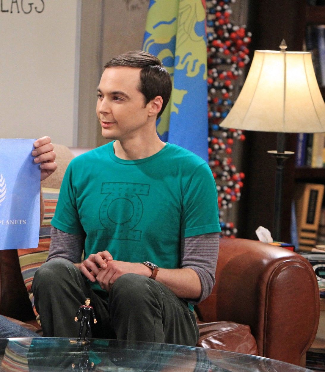 Jim Parsons as Sheldon Cooper in Big Bang Theory vertical