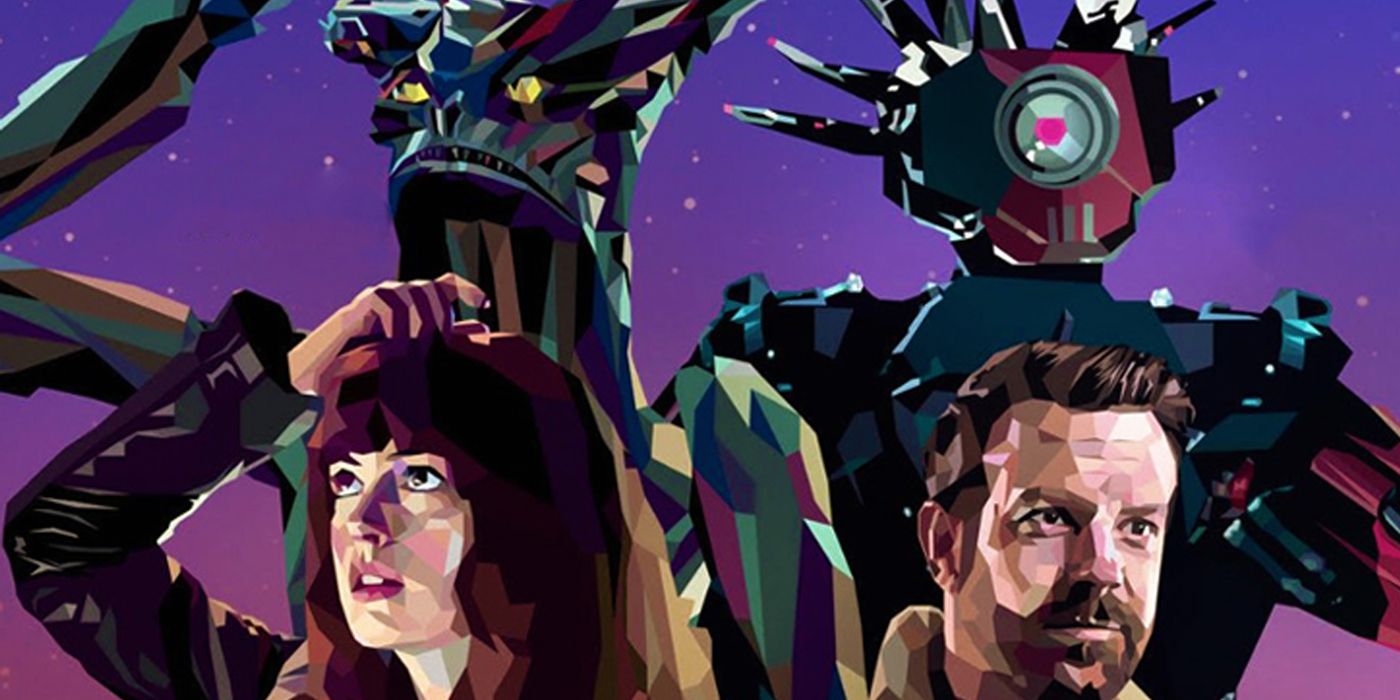 Promotional art for Colossal featuring Anne Hathaway and Jason Sudeikis