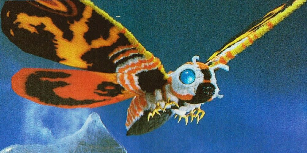 Mothra flying in the original Toho movies
