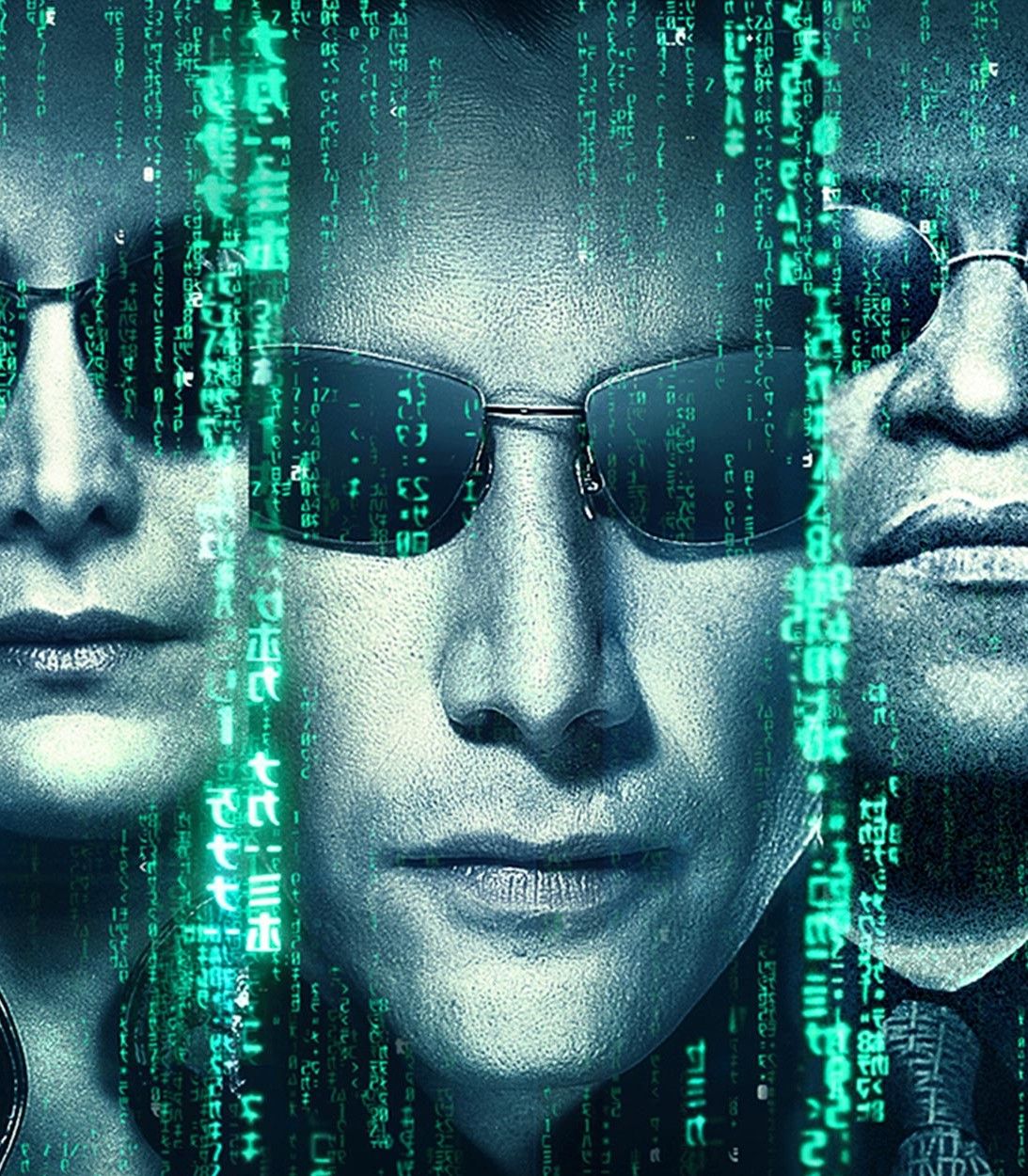 Keanu Reeves in Matrix 20th Anniversary poster Vertical