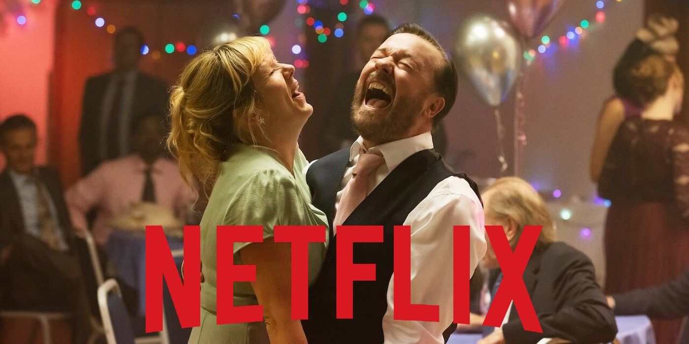 Kerry Godliman as Lisa and Ricky Gervais as Tony in After Life season 2