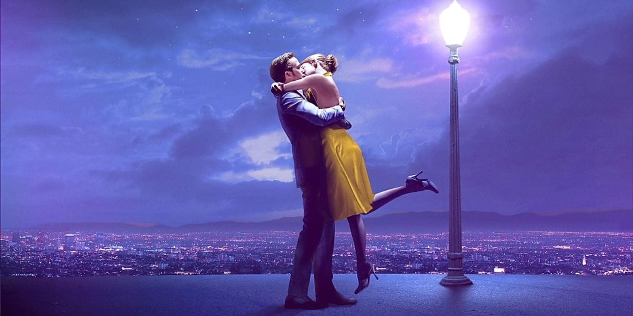 A still from La La Land featuring Ryan Gosling and Emma Stone