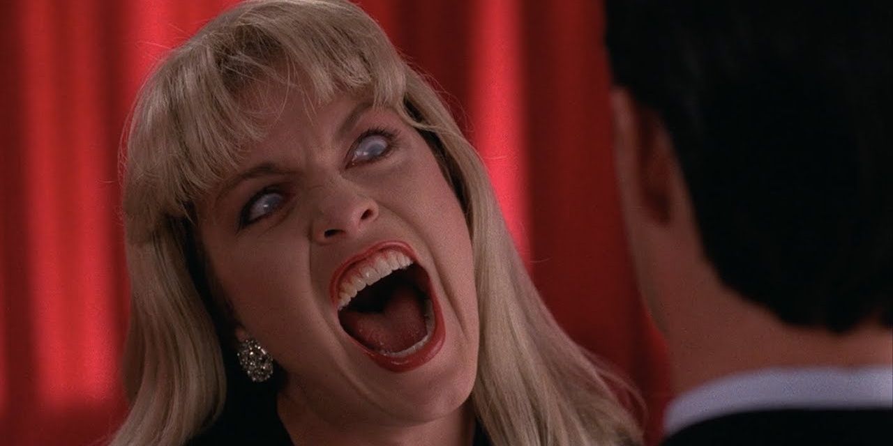 Laura Palmer screaming while at the Red Room in Twin Peaks: Fire Walk with Me.