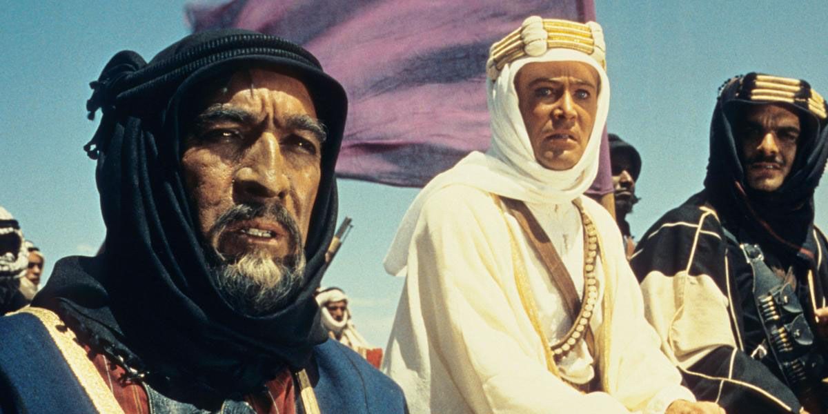 Lawrence and Auda Abu in Lawrence of Arabia.