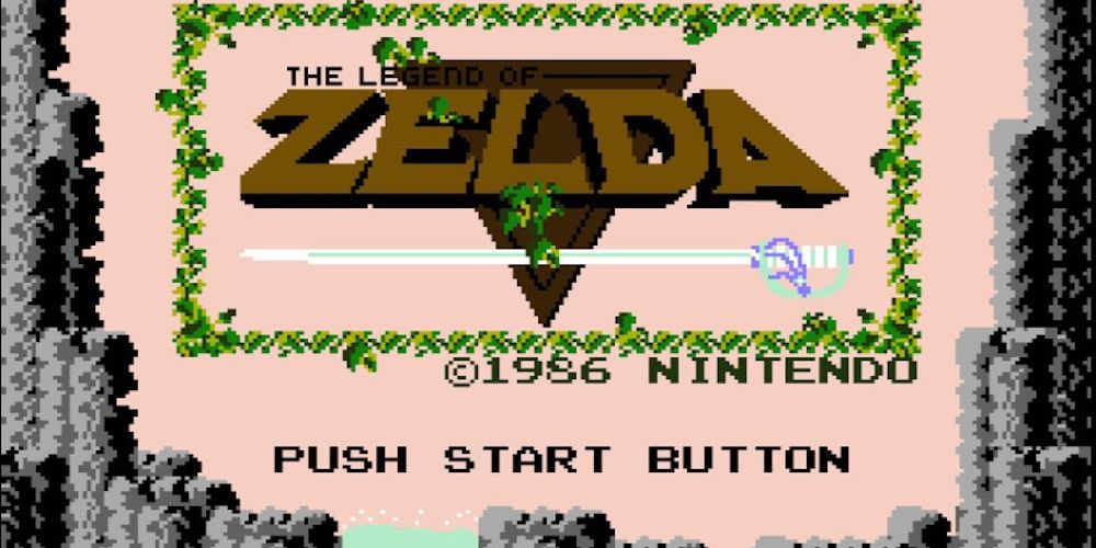 Layar Mulai Asli Legend Of Zelda