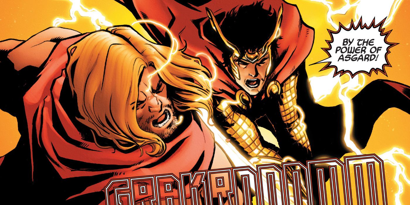 Loki Thunder God vs Thor Fight in Marvel Comics