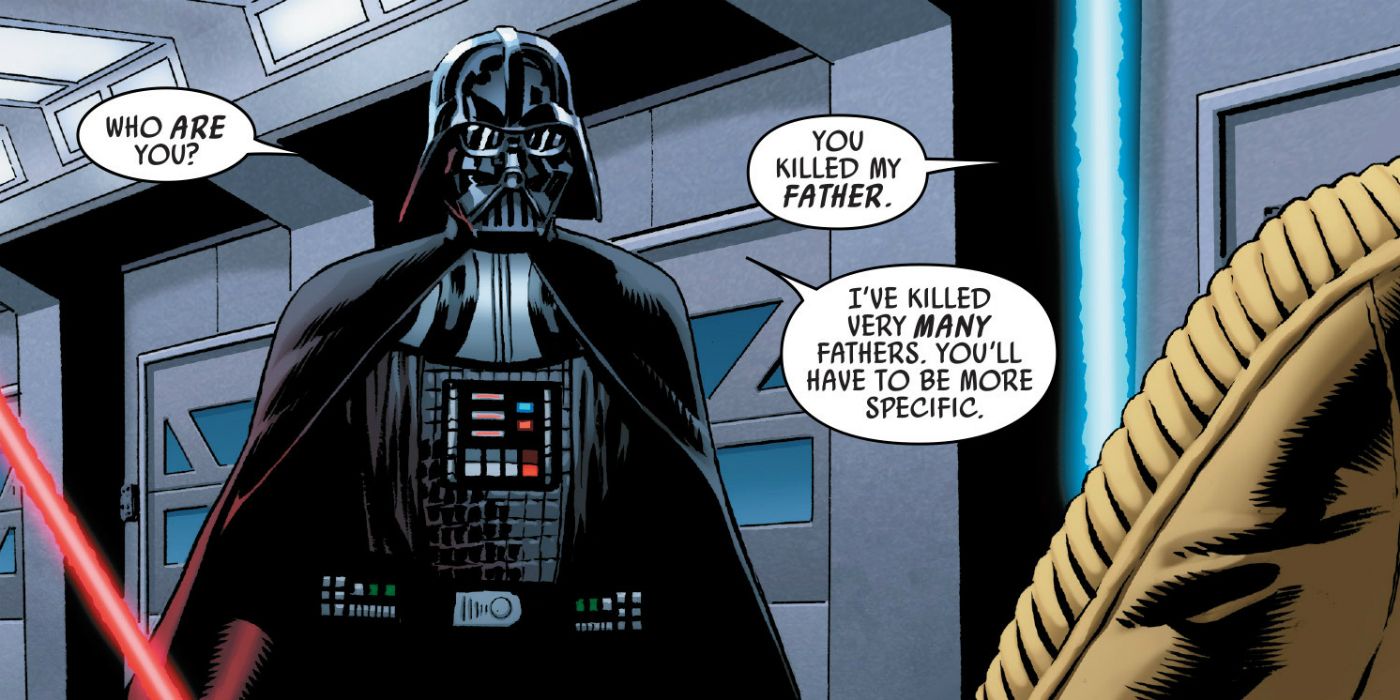 Luke Skywalker and Darth Vader in Star Wars comics