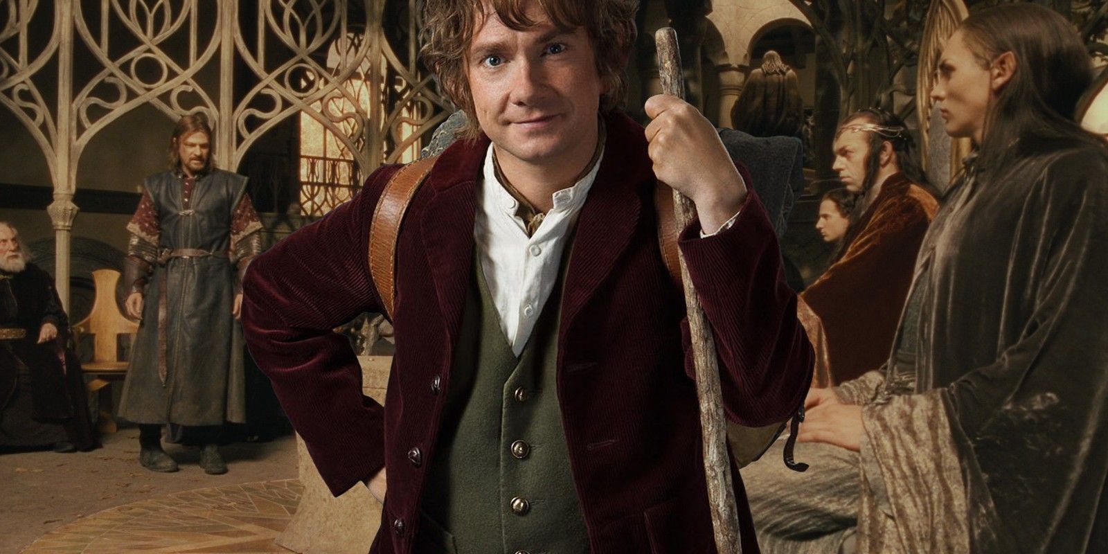 Martin Freeman as Bilbo in Lord of the Rings Council of Elrond