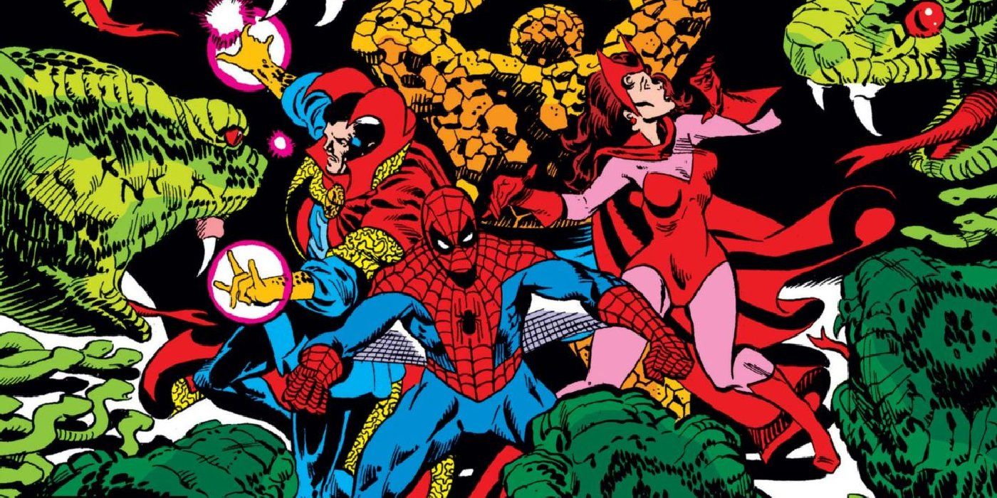 In Marvel Comics, Spider-Man, Doctor Strange and Scarlet Witch fight demons.