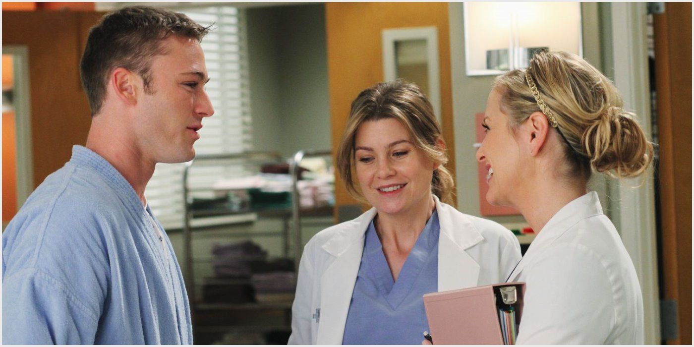 Meredith and Aaron in Grey&rsquo;s Anatomy