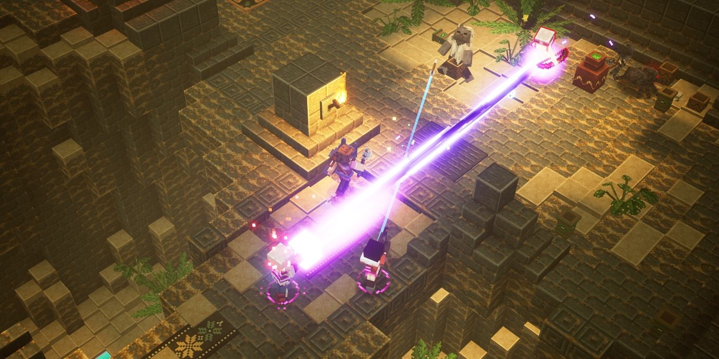 Minecraft Dungeons Combat Laser Beam Ability