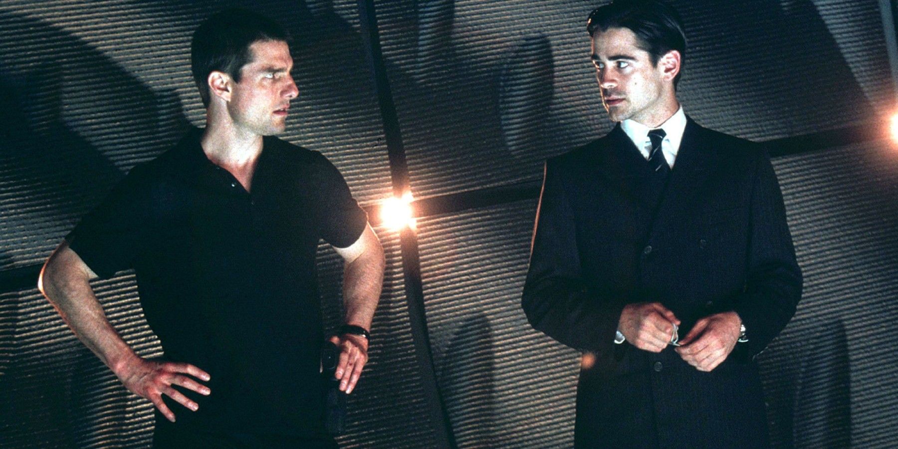 Tom Cruise and Colin Farrell in Minority Report
