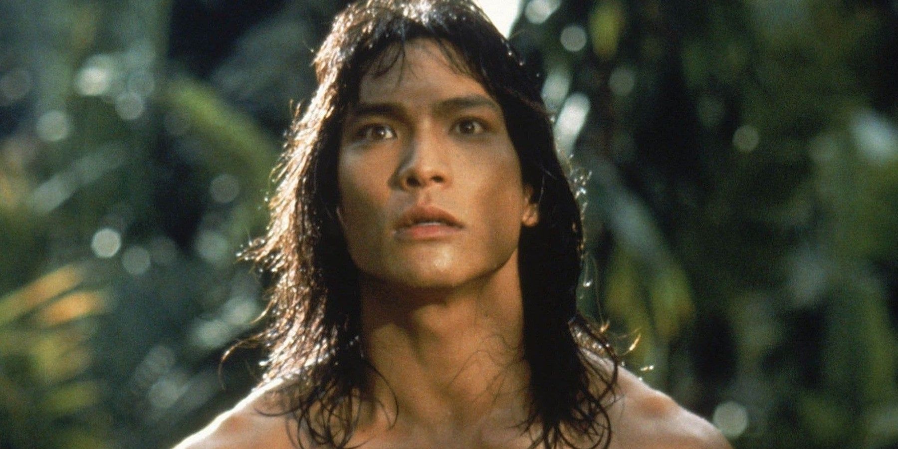 Mowgli looking intense in Jungle Book 1994