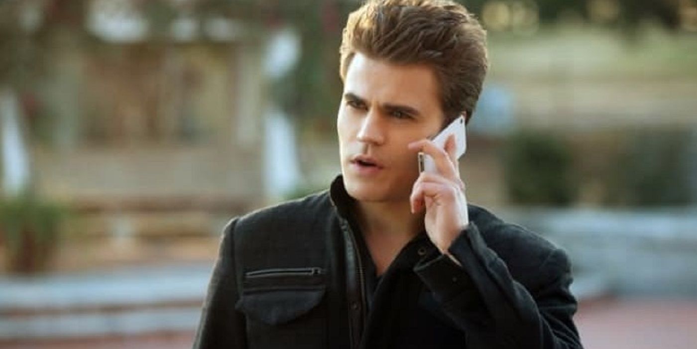 Stefan talks on a phone