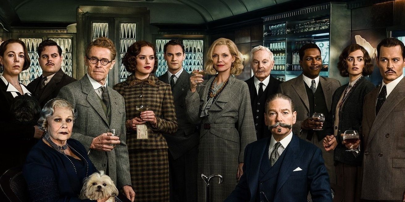 The main cast of 2017's Murder On The Orient Express