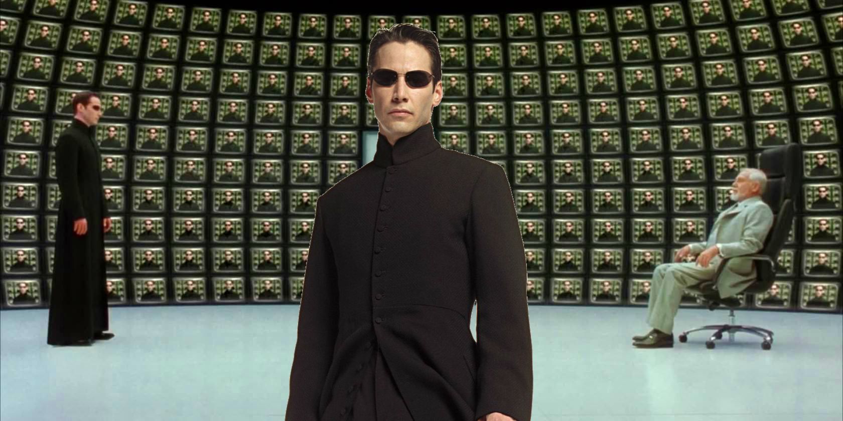 Neo and the Architect The Matrix Reloaded