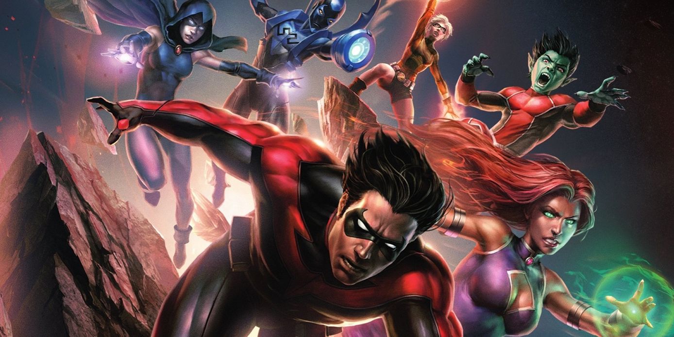Nightwing leading the Teen Titans.