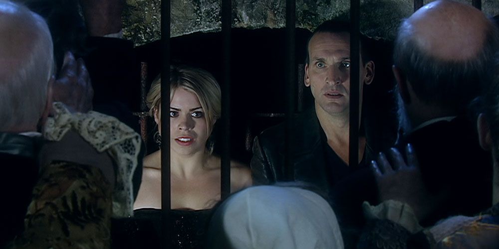 Rose and the Ninth Doctor Christopher Ecclestone in Doctor Who