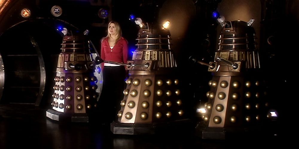 Rose and the Daleks in Doctor Who