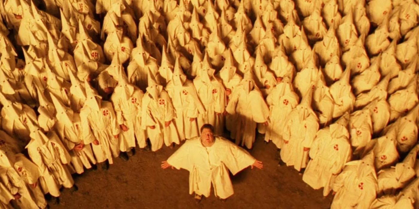 The KKK looking up in O Brother Where Art Thou?