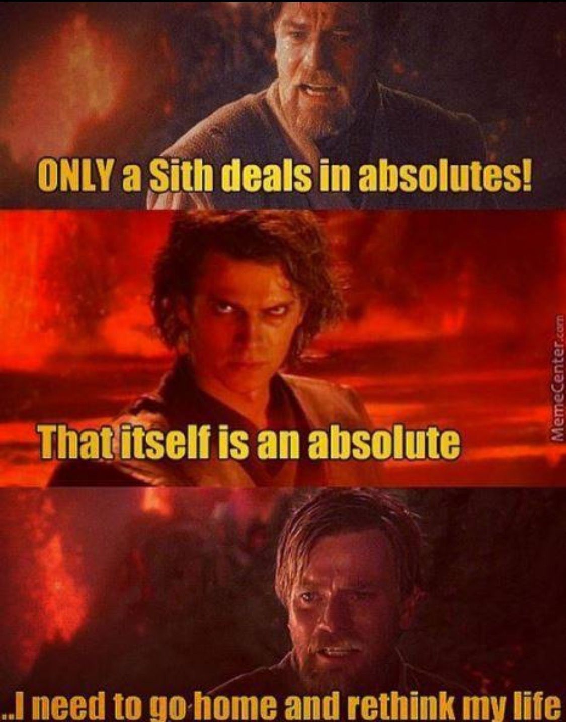 Only a Sith meme