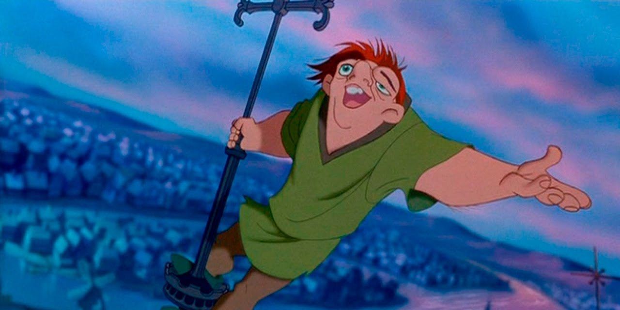 Quasimodo sings in The Hunchback of Notre Dame